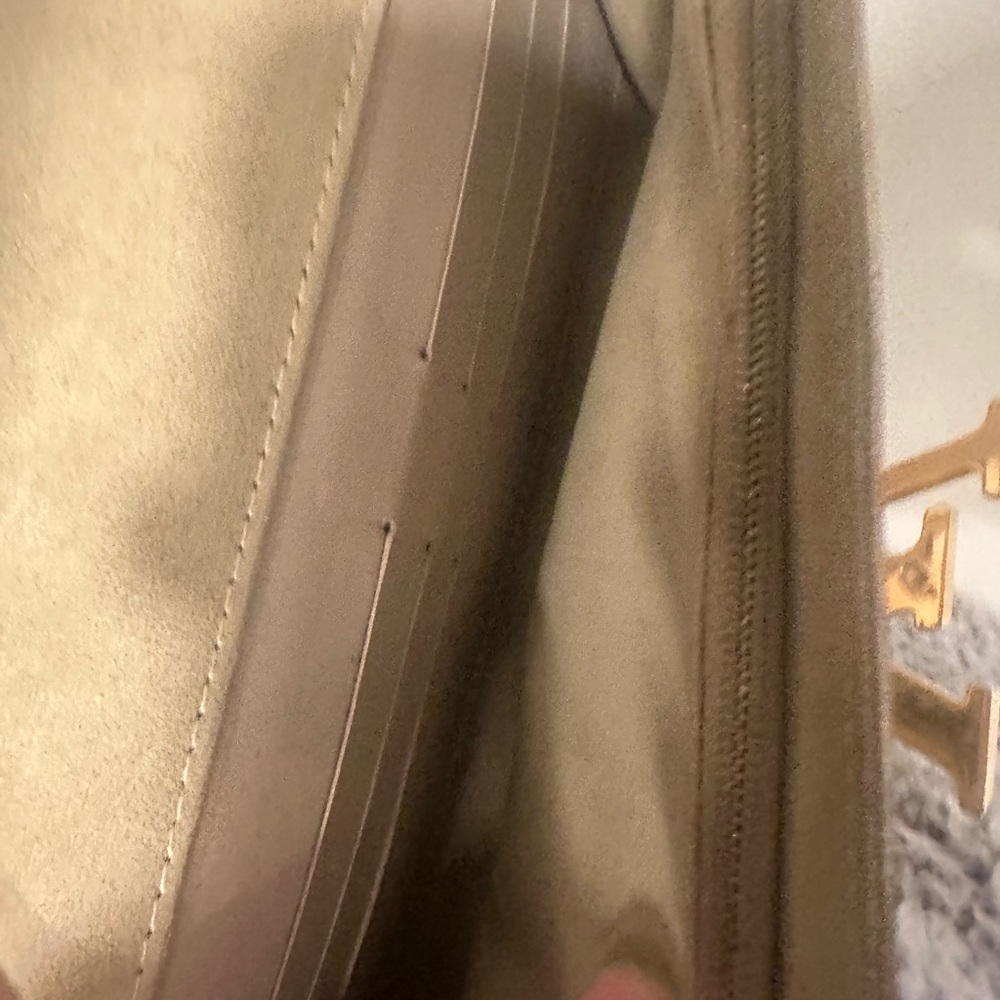 Louis Vuitton Metallic Gold Logo Clutch - Picture 12 of 14